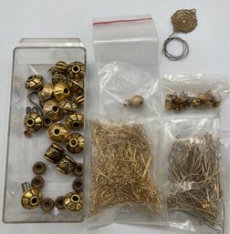 Vintage Variety Lot Of Findings, Jewelry Making Supplies,  Snowhill Auctions, Closes 2/8 At 8:15pm ET