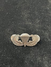 Old Military Wings,  Parachute Wings, Sterling Silver 925, Clutch Pins,
