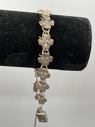 Vintage 4 Leaf Clover Link Bracelet - 6 3/4 Inches, Free Shipping, 120 Lots Snowhill Auctions