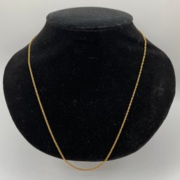 Vintage Gold-filled Chain Necklace.  24 Inches Long.  Not Marked. Free Shipping.