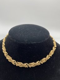 Vintage Crown Trifari Goldtone Link Necklace, 17 Inches, Mint Condition And Georgeous!