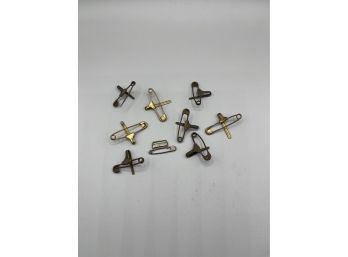 Antique/Vintage Safety Pin Hooks - For Tags At Cleaners?  So Cool