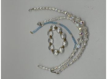 2 Antique/Vintage Crystal Necklaces