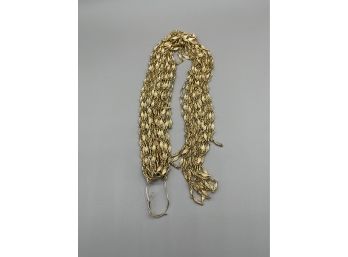 Long Lengths Of Link Chain In Gold Tone - Make Necklaces At Any Length