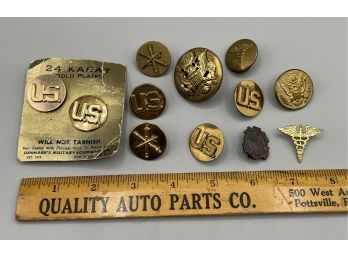 Vintage Military Lot With Nice Assortment From Different Sources