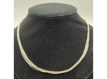 Carolyn Pollack Relios Sterling 925 Liquid Silver Southwest Style Multi-strand Necklace