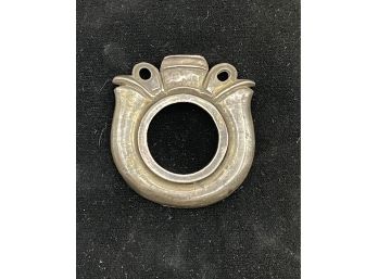 Sterling Silver Large Pendant, Unknown Origin, Looks Handmade, Native Am? Heavy