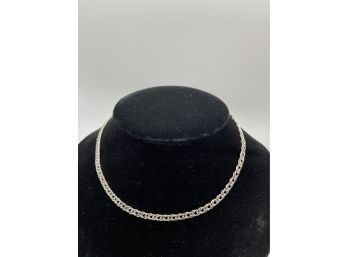 Sterling Silver 18', 20.2g .25 Wide Chain Necklace, Italy, Sparkly MR 925