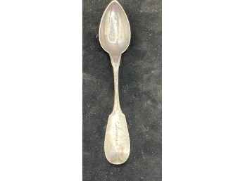 Antique Sterling Silver Spoon - Monogrammed Jennie - 16.7 Grams