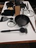 Assorted Kitchen And Barbecue Tools Pots & Pans Knifeblock
