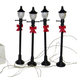 Lemax Collection 4 GAS STREET LAMP Christmas Village Accessories