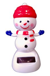 Solar Powered Dancing Plastic Snowman