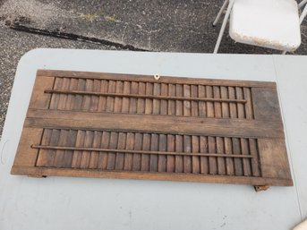 Vintage Antique Wood Wooden Shudder Shutter 2'8'x1'1.75'