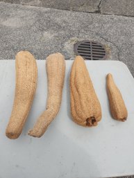 Lot Of 4 Large Dryed Sea Sponges