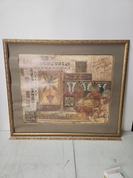 Art Print French In Gold Painted Vintage Wood Frame