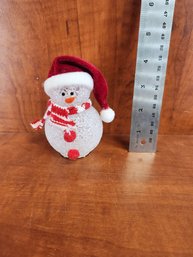 Snowman Light Up Holiday Decor #3 Flashes Red Blue