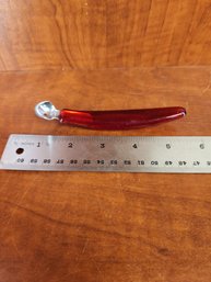 Strawberry And Tomato Huller Red Glass Handle