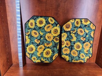 Pair Of Sunflower Cloth Placemats Table Mats Settings