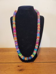 Vintage Rainbow Tribead Necklace