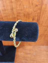 Gold Plated Swirl Bracelet