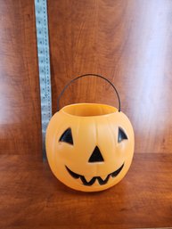Vintage Halloween Jack-O-Lantern Trick-or-treat Bucket Basket