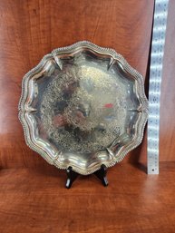 Egw And S Epns 4413/40 Silver Dodecagon 12 Sided Serving Plate