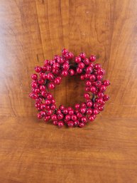 Glazed Pomegranate Wreath Winter Christmas Holiday Decor #1