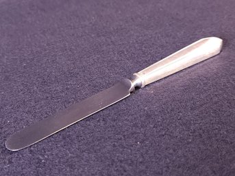 Sterling Silver Handle Brilliant Stainless Blade Butter Knife