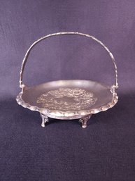 Pairpoint Mfg Co. Quadruple Plate 1259 Silver Tray Cake Basket