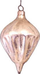 Vintage Shiny Brite Silver Quirky Shape Mercury Glass Ornament