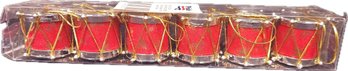 Pack Of Six Miniature Drum Ornaments