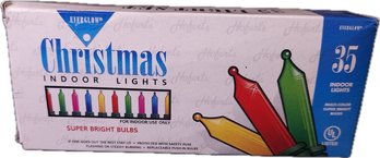 Everglow Christmas Indoor Lights 35 Count Super Bright In Box Vintage