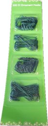 New In Box 300 Count Ornament Hooks Green Color