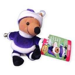 Christmas Stuffed Animal Mouse Jingle Bell Purple Elf