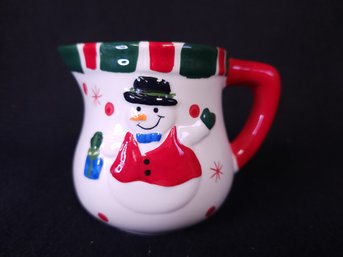 East West Distributing Co. Brand Snowman Creamer Pitcher
