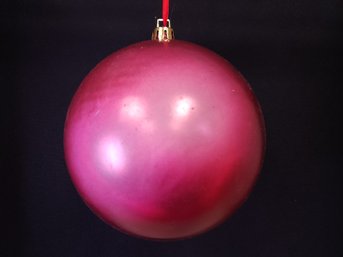 Large Pink Glass Ball Ornament
