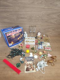 Over 30 Piece Lot Of Christmas And Winter Holiday Decor! Ornaments, Lights, Signs, Tableware And More!