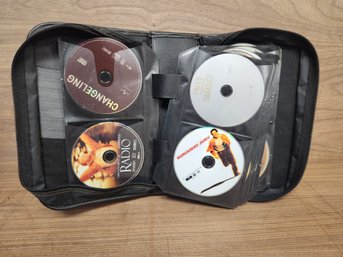 Case Logic Leather Zip Case Full Of Awesome Dvd! See Photos For Details!