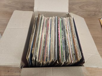 Big Box Stuffed With Groovy Vinyl Vintage Records!