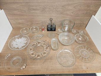 20 Piece Lot Of Assorted Glassware