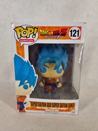 Funko Pop! Super Saiyan God Super Saiyan Goku #121 Dragonball Z Resurrection F Brand New In Box Sealed.