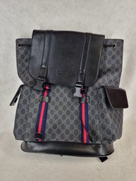 Gucci GG Backpack In Black Made In Italy