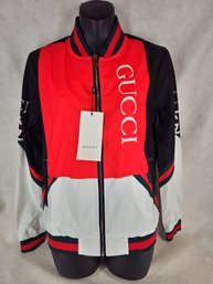 Gucci Unisex Medium Winter Light Track Jacket Red Green Black White