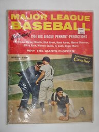 Major League Baseball Exclusive 1961 Big Leafue Pennant Predictions Why Th3 Giants Flopped Cavaliers Publisher