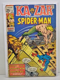 Ka-zar Co-starring Spider-man #3 Featuring Zabu And Daredevil