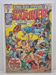 King-size Special! Sub-mariner #1 Fight, Namor--fight--or Atlantis Falls To The Warlord Krang!