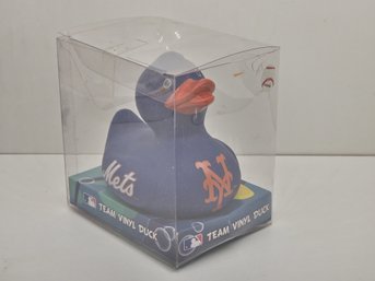 In Box Vintage New York Mets Team Vinyl Duck MLB Major League Baseball National Leafue Sports Memorabilia