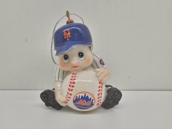 Vintage New York Mets Baby Little Boy Christmas Ornament Major League Baseball MLB National League