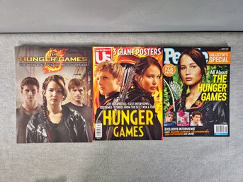 Lot Of 3 The Hunger Games Movie Magazines Jennifer Lawrence Collectibles Posters
