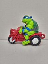 Tmnt Leonardo Teenage Mutant Ninja Turtles 'Dudes' Bike Keychain Ornament 1990s